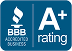 Better Business Bureau A plus rated
